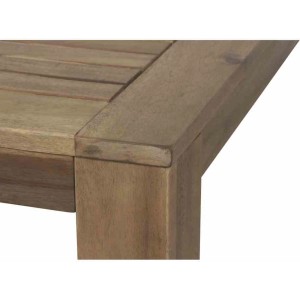 Detailansicht Siena Garden Gartentisch Paleros, rechteckig, 90x160 cm, aus robustem Holz.