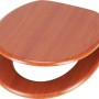 WC-Sitz Alisos von baliv mit Holzkern in Braun. Toilettendeckel im Holzdesign.
