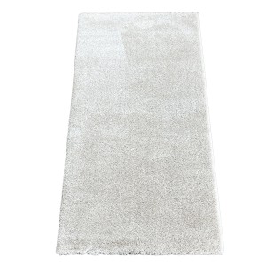 Cremefarbener Kurzflorteppich Tino, ca. 160x230 cm, ideal für Wohnräume.