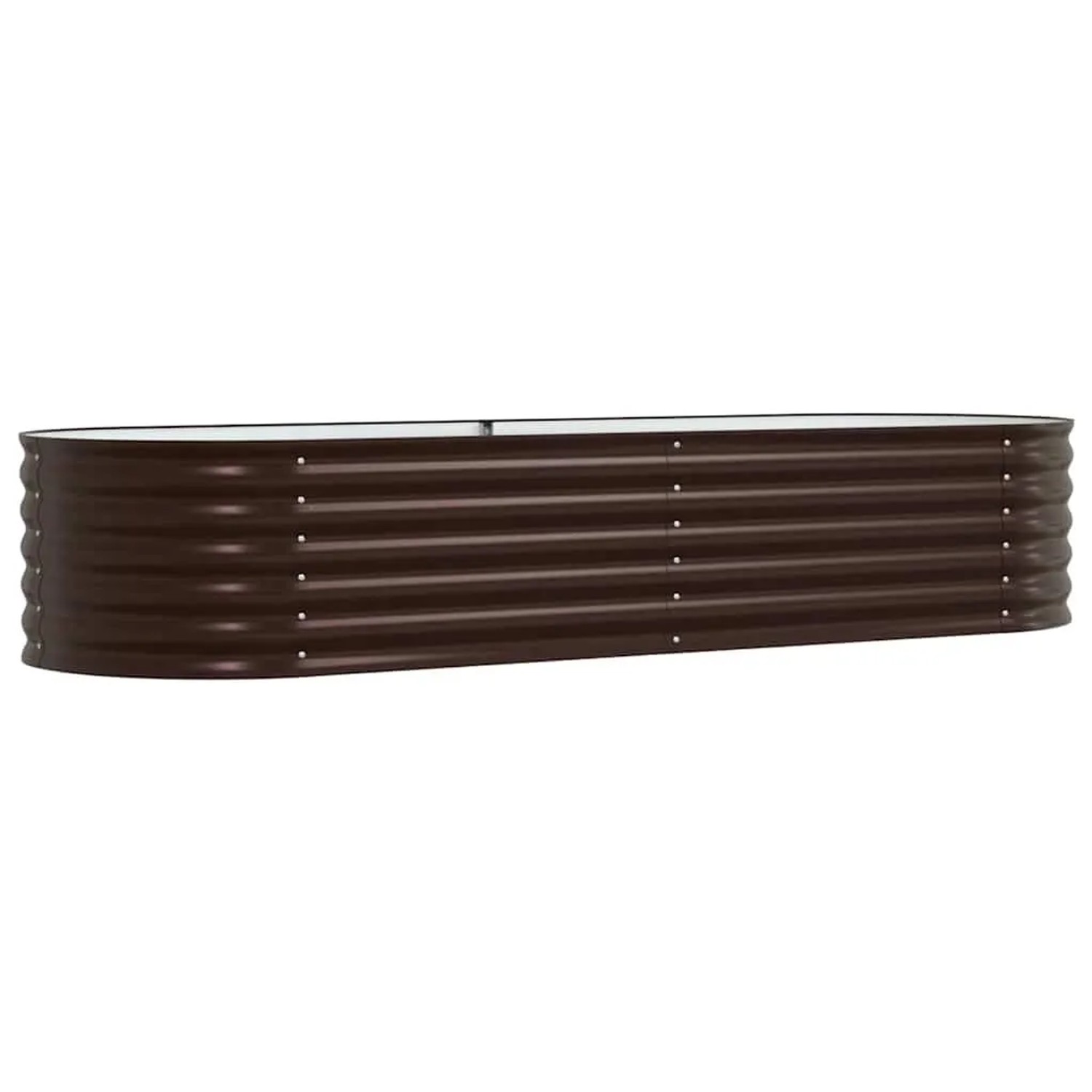 vidaXL Hochbeet Braun 240 x 80 x 44 cm Stahl 42008139
