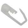 Weißer Gardinia Rollring, UV-beständig, 50er-Pack für Gardinenschienen.