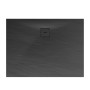 Rechteckige Schulte Duschwanne ExpressPlus, 120x100 cm, Anthrazit in Steinoptik.