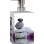 Sanilo Seifenspender Energy Stones mit Steinmotiv und Edelstahlpumpe.