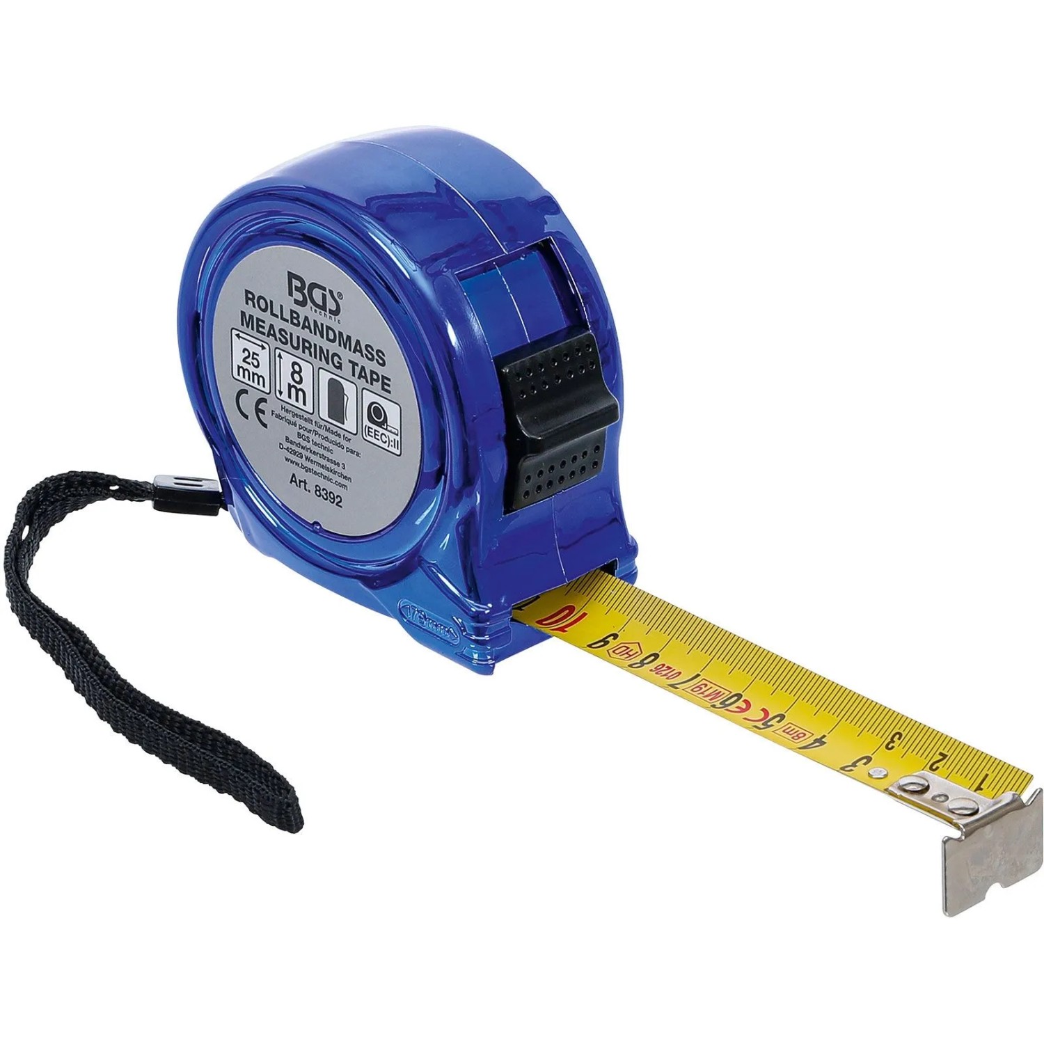 BGS Rollbandmaß 25 Mm X 8 M 8392