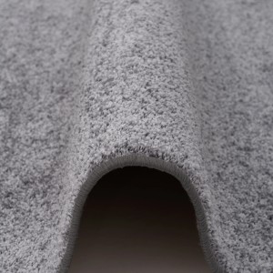 Detailaufnahme: Grauer Snapstyle Hochflor Teppichläufer Cottage, 80x240cm.
