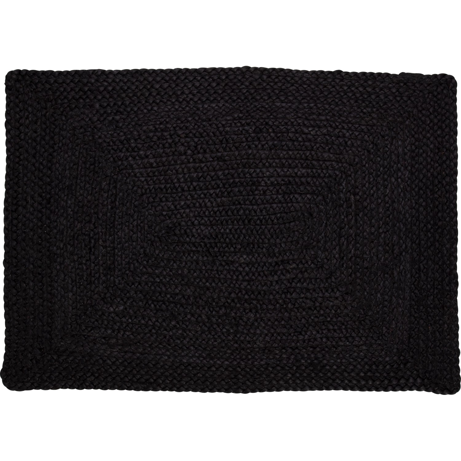 OBI Jute Teppich Schwarz 60 x 90 cm