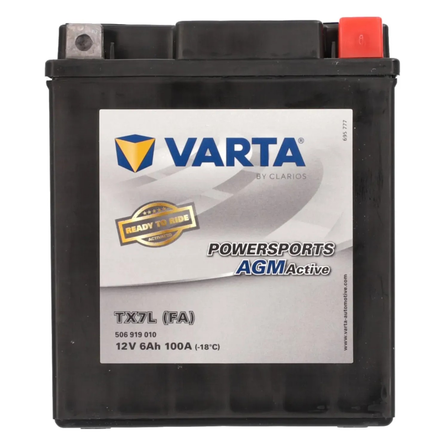 Varta MoBa Batterie 6 Ah Powersports Active AGM für Motorräder, Quads und mehr.