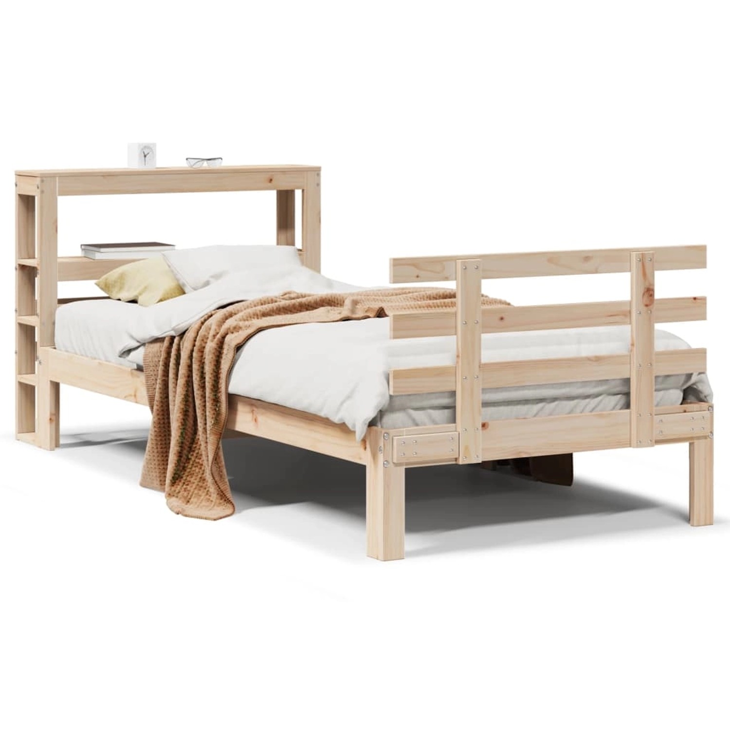 vidaXL Bettgestell mit Kopfteil ohne Matratze 90x190 cm 3306098 günstig online kaufen