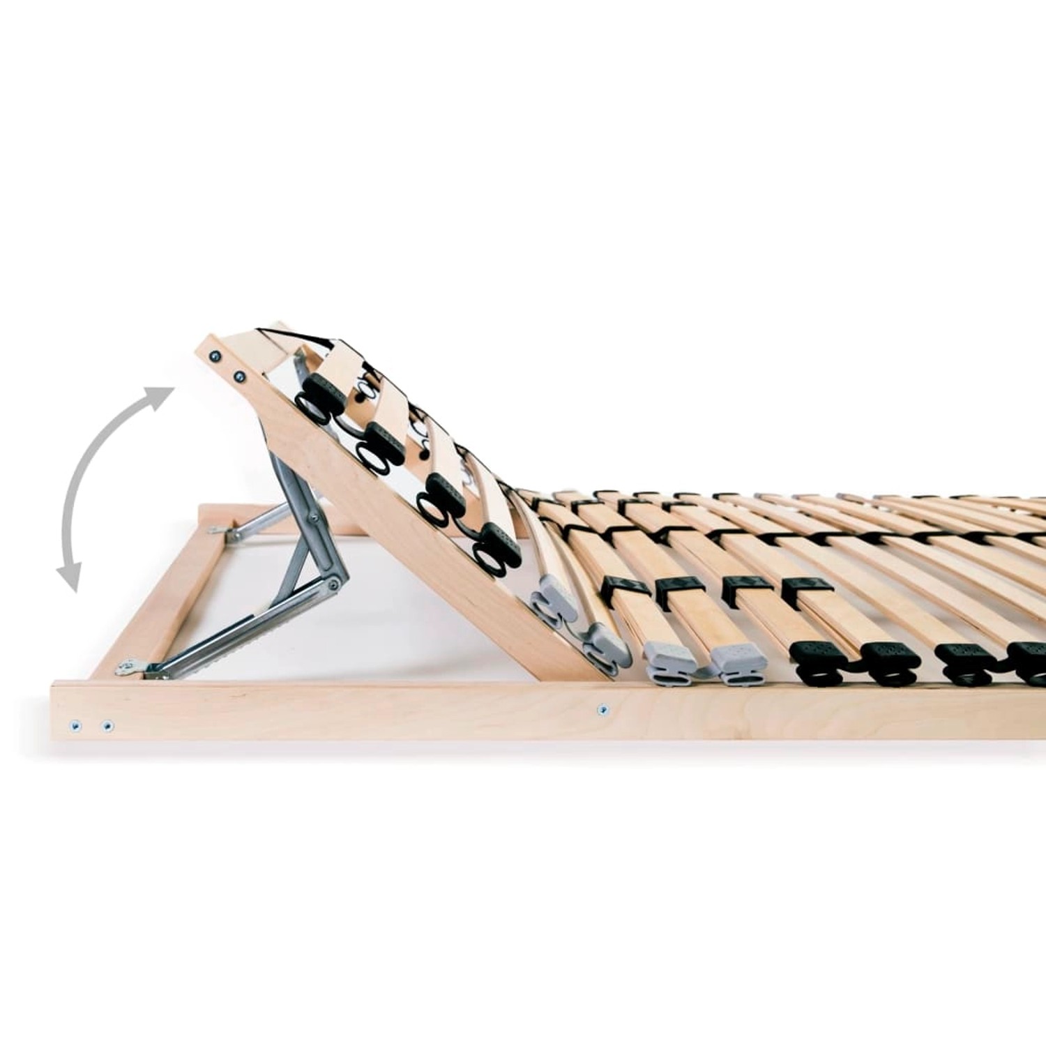 vidaXL Lattenrost 90x200 mit 28 Latten und verstellbarem Kopfteil für Betten.