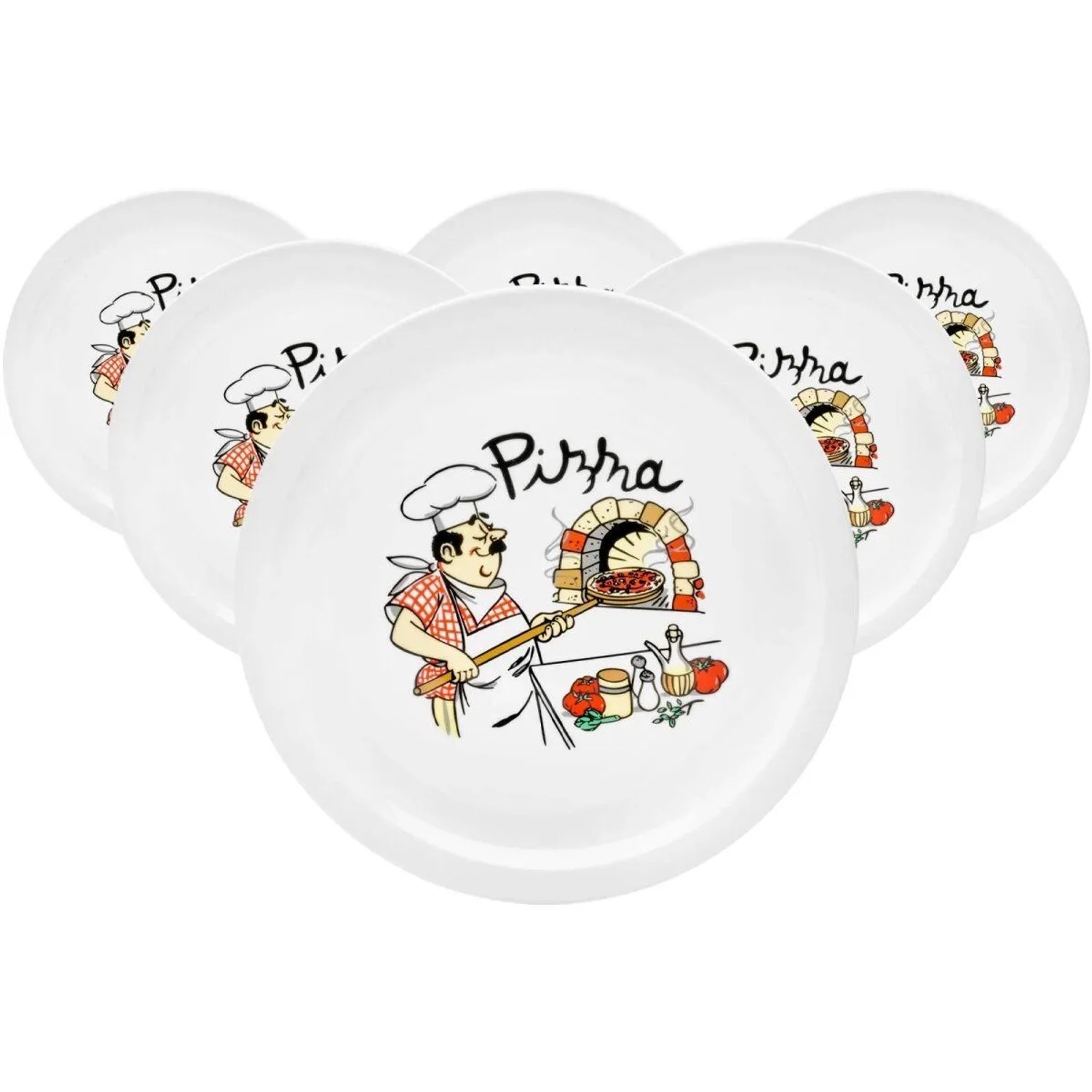 Van Well Pizzateller 30,5 cm Küchenchef 6er Set