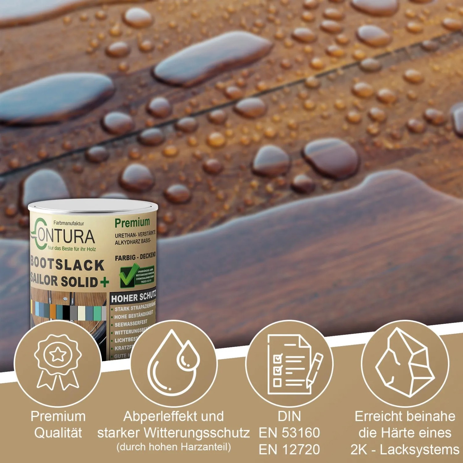 Contura Bootslack Farbig Yacht Buntlack Metall Holz GFK Boot Glänzend 500ml Anthrazitgrau RAL 7016 Analog_4