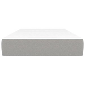 vidaXL Taschenfederkernmatratze Hellgrau 100x200x20 cm Stoff 347734