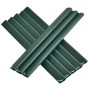 Juskys PVC Sichtschutzstreifen 2er Set Grün für Stabmattenzäune, Detailansicht.