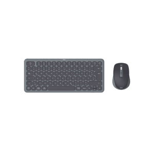 Kabelloses Hama Tastatur-Maus-Set WKM-500, QWERTZ, klein und schwarz.