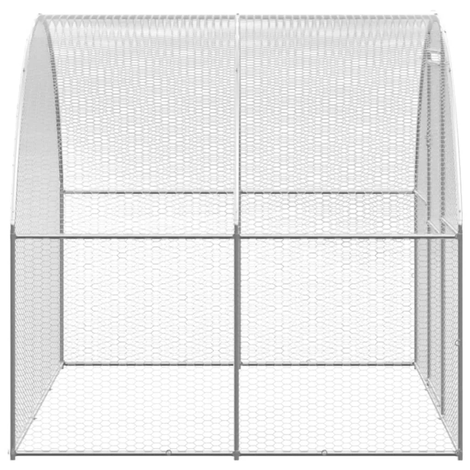 Geräumiger, verzinkter Hühnerstall (3x2x2 m) für den Außenbereich.