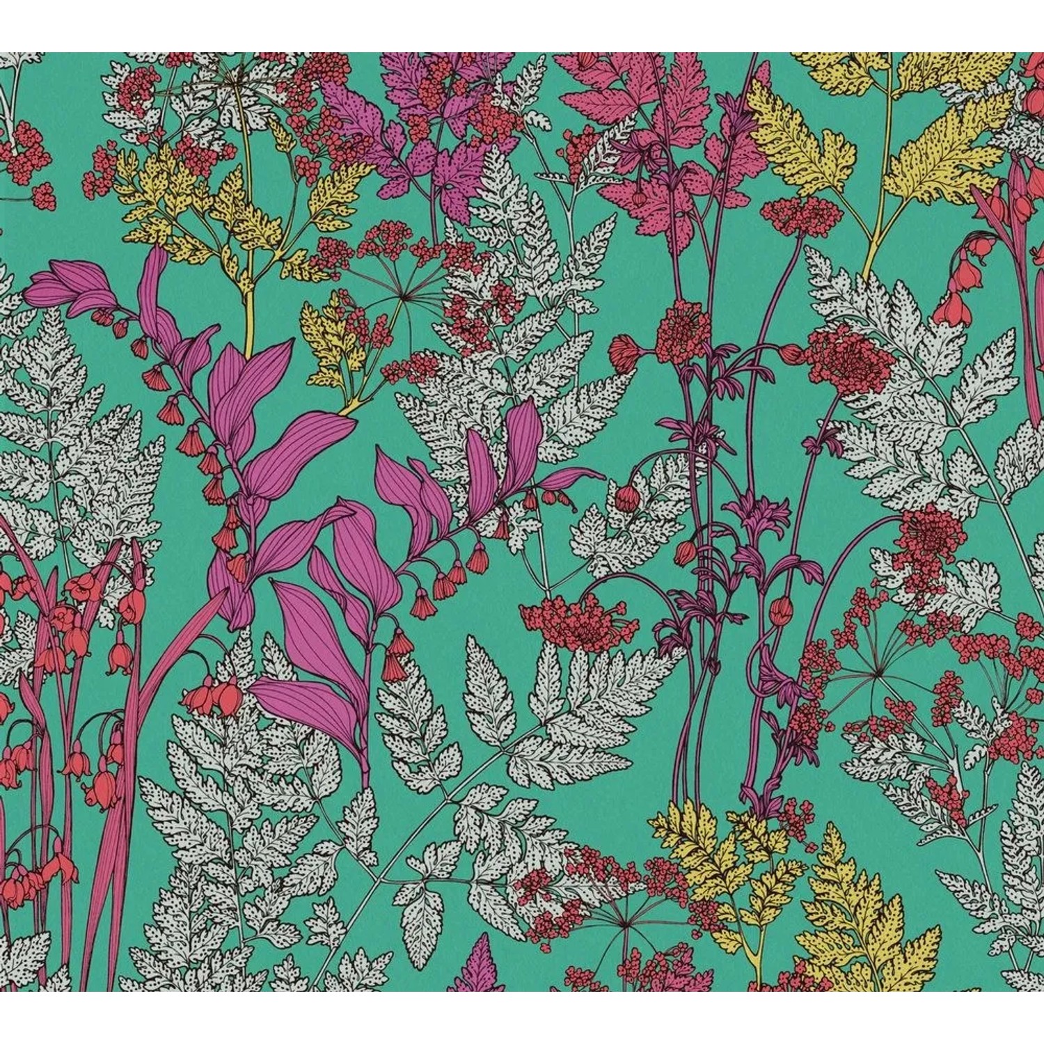 Tadessi Tapete Floral M1-No.1435 Vliestapete in Grün
