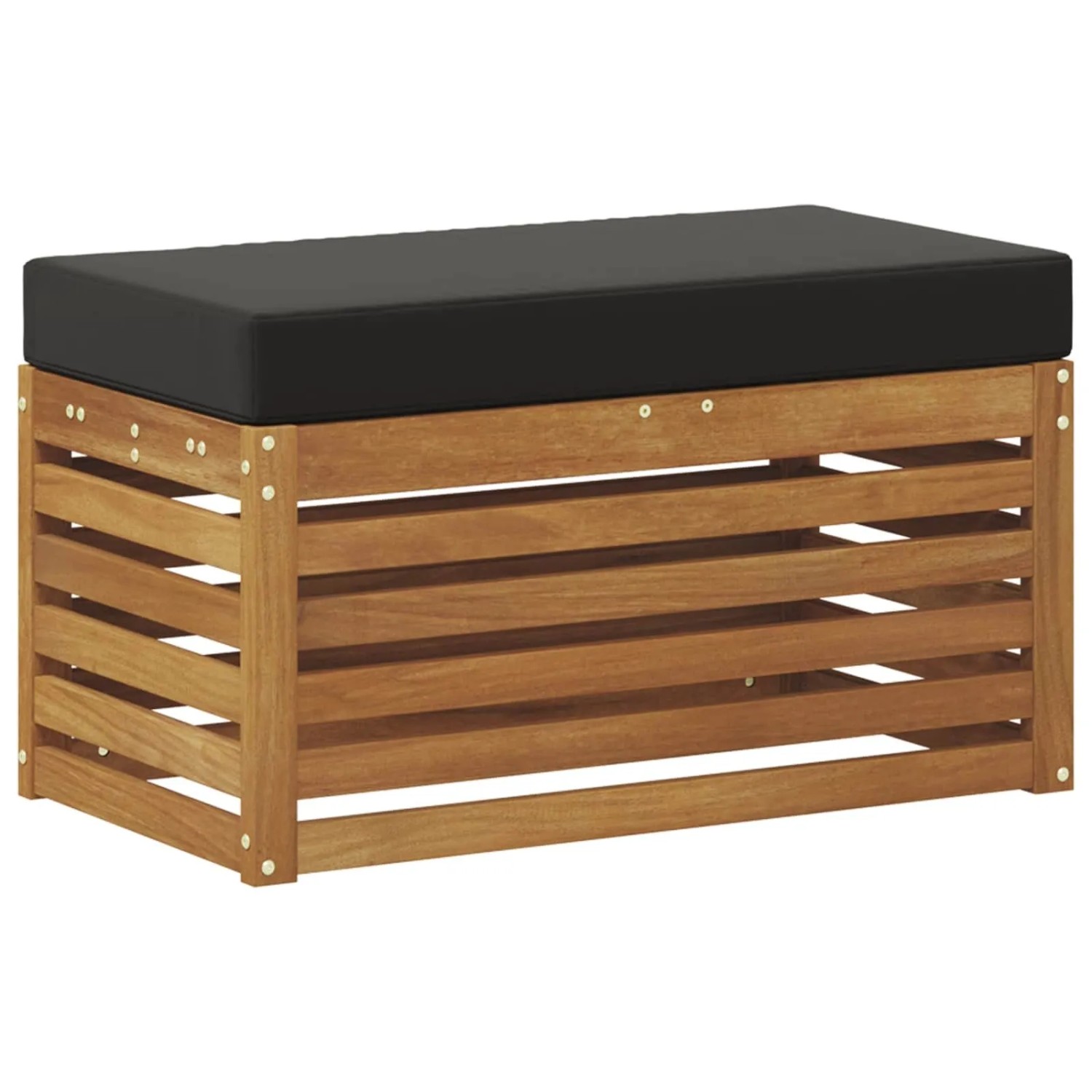 vidaXL Outdoor Hocker Bank Massivholz Akazie Natur 900686
