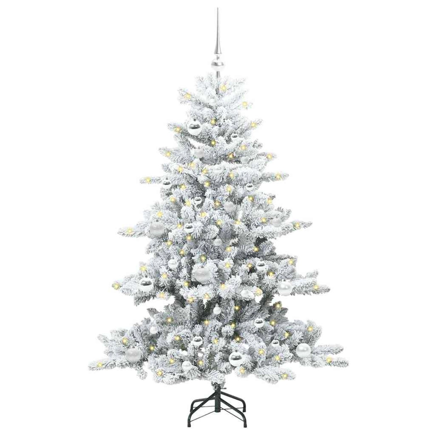 vidaXL Künstlicher Klappbarer Weihnachtsbaum mit 150 LEDs 150 cm PVC 3397710