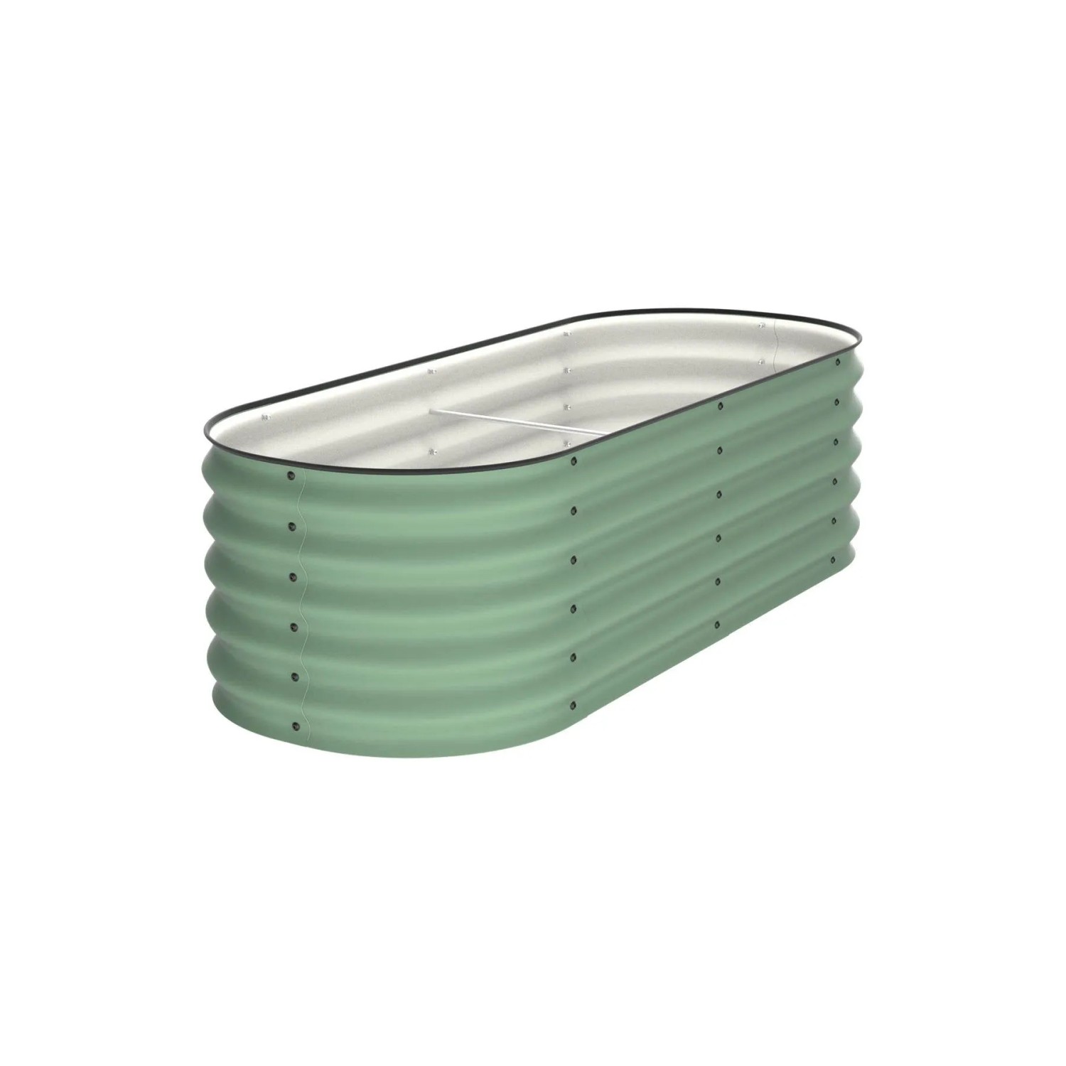 VidaAtHome.de ALVARE Gartenbeet 61 x 155 x 43 cm Waldgrün mit Schwarz