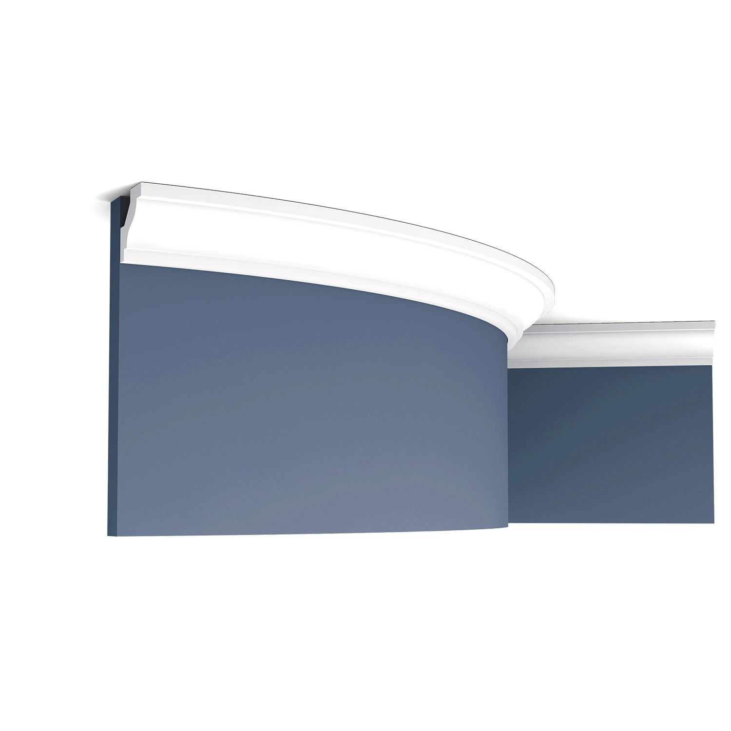 ORAC DECOR C230F LUXXUS flexi Eckleiste Stuckleiste Stuck Dekor Zierprofil 2 m 200 cm x 2,9 cm x 2,9 cm Weiß