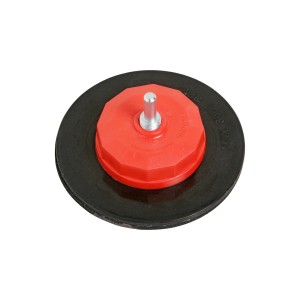 LUX flexibler Haftschleifteller, 125 mm Durchmesser, für Bohrmaschinen und Schleifarbeiten.