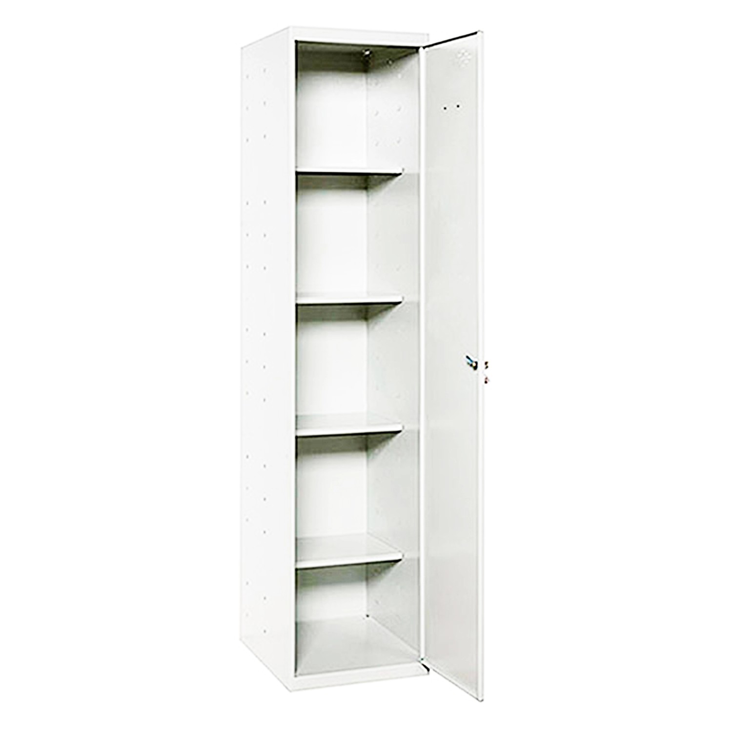 PROREGAL Putzmittelschrank AMEGO HxBxT 180 x 40 x 40 cm 4x Fachboden Weiß-W günstig online kaufen