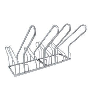 TRUTZHOLM Fahrradständer für 4 Fahrräder aus Stahl, mit Anlehnbügel für mehr Stabilität.