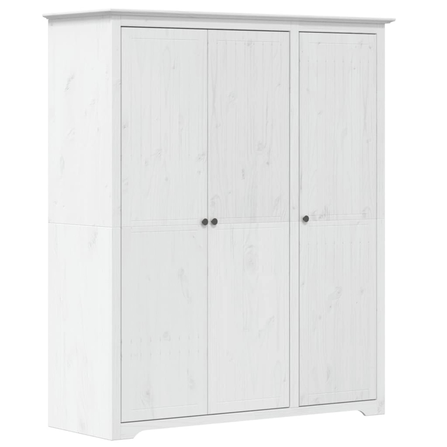 vidaXL Kleiderschrank Kleiderschrank BODO Weiß 151,5x52x176,5 cm Massivholz günstig online kaufen