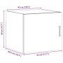 vidaXL Wandschrank Weiß 45x42,5x40 cm Holzwerkstoff 846103_12