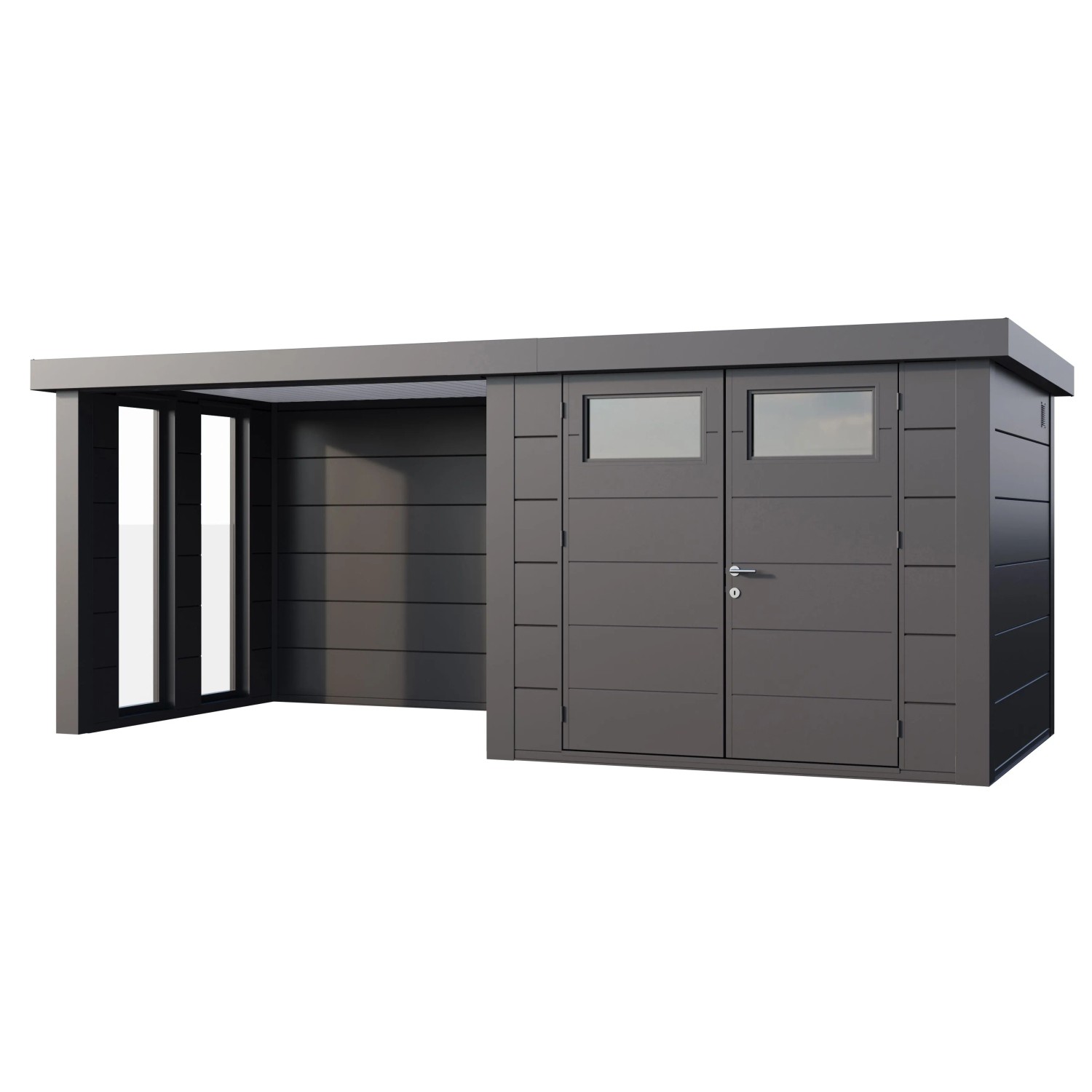 Gerätehaus Classico 2724 mit Lounge S Links m. Fenster 552 cm x 238 cm Anth günstig online kaufen