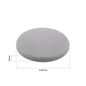 Orion Lightstyle Abdeckung Verteilerbaldachin Extraflach Ø 135mm Grau