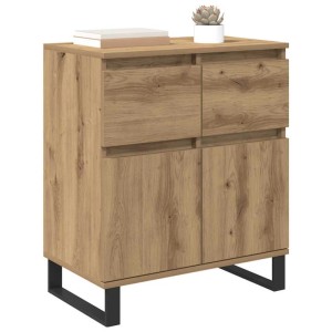 vidaXL Sideboard Artisan-Eiche 60 x 35 x 70 cm Verbundholz und Eisen 881742