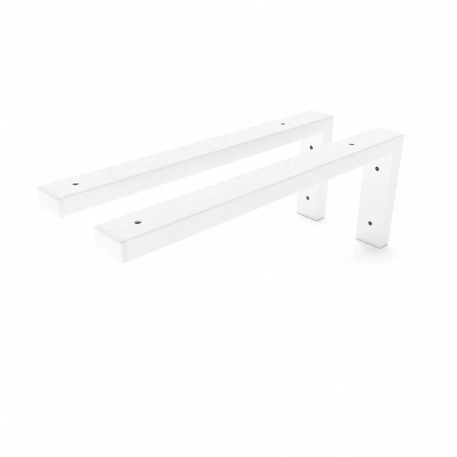 HEVVA Waschtischhalterung MAIN 40 cm Tief 2er Set Weiß