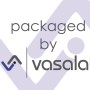 vasalat Logo und Schriftzug 'packaged by vasalat' auf hellem Hintergrund für das Zimmermannsbleistift-Set.