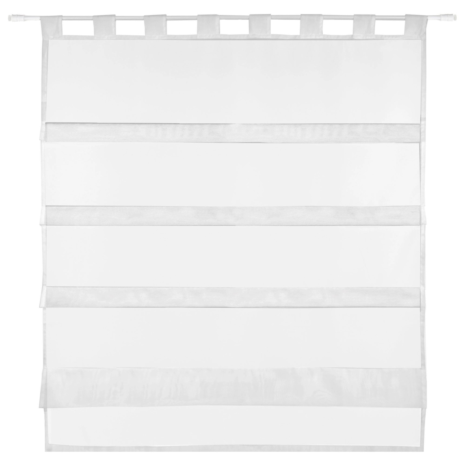 Bestlivings Sky Gardine Raffoptik Schlaufe 90 cm x 110 cm Weiß günstig online kaufen