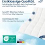 AM Premium Bettdecken- & Kissen-Set, 155x220cm, weiße Baumwollhülle mit Mikrofaserfüllung.