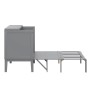 okwish Schrankbett 90x200cm mit Lattenrost Wandbett Schlafzimmer Grau ohne Matratze_8