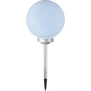 Solar-Kugelleuchte Trani LED, Ø 20 cm, mit Erdspieß für den Garten.