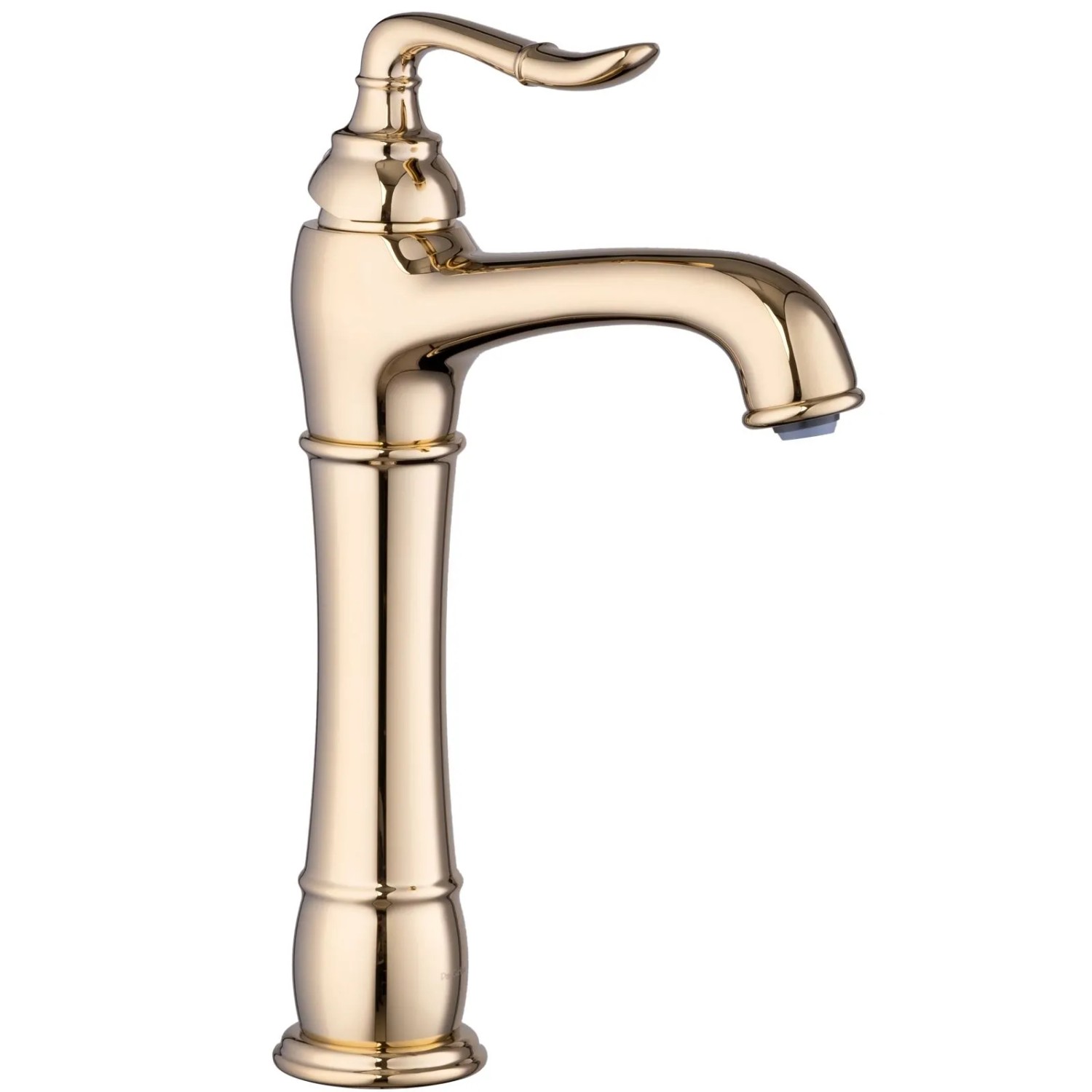 PaulGurkes Nostalgie Armatur Gold Lang für Aufsatzwaschbecken