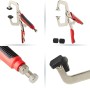 SOTECH Grip Klemmzange Typ C, 285x145mm, mit roten Griffen, verstellbaren Backen und schwenkbaren Pads. Für Montagehilfe.
