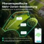Aiper Irrisense 2 Bewässerungssystem mit App-Steuerung für Mehrzonen-Bewässerung im Garten.