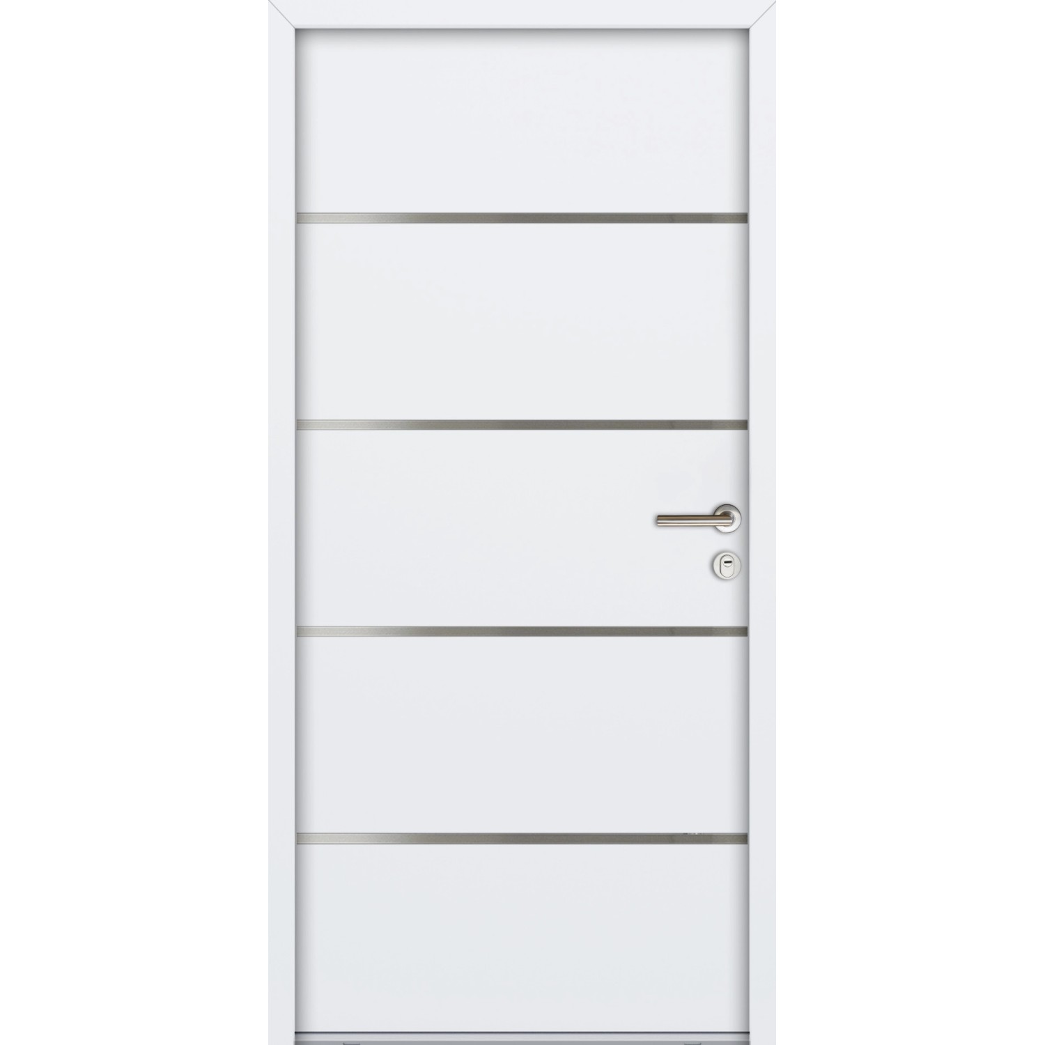 FM Türen NBT56 Modell 02 900 x 2000 Weiß Rechts