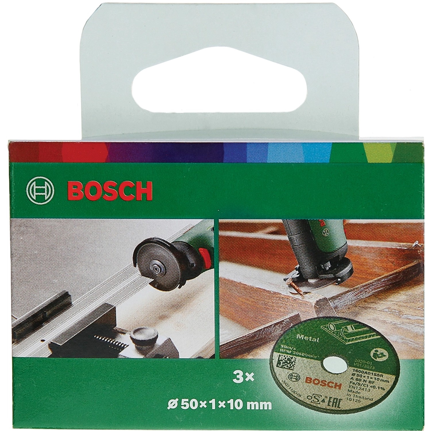 Bosch Trennscheibe Expert for Inox, 3er-Pack, für Winkelschleifer. Zum Trennen von Metall.