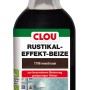 Clou Rustikaleffekt-Beize Moorbraun, 250ml Flasche für grobporige Hölzer.