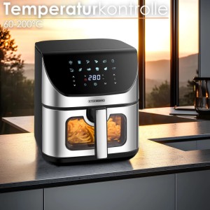 Steinborg SB-3150 Heißluftfritteuse 8 Liter 1700 Watt