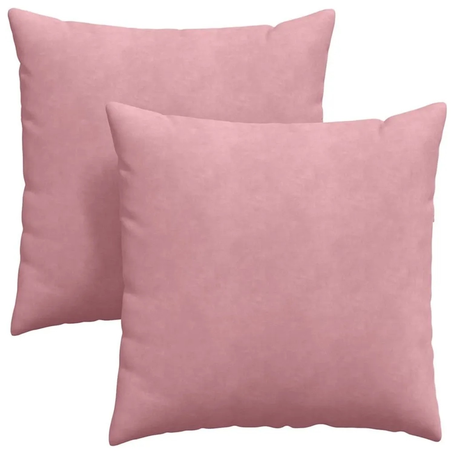 vidaXL Sofakissen 2 Stück Rosa 80 x 80 cm Cordstoff 42014061