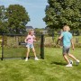 Salta Fußballtor Legend mit Torwand, 180x120x60 cm, Kinder spielen im Garten.