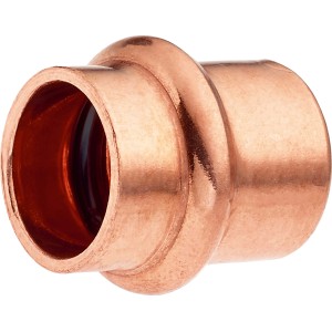 Kupfer Press-Kappe, Ø 15 mm, für Pressfittings zum Verschließen von Kupferrohren.