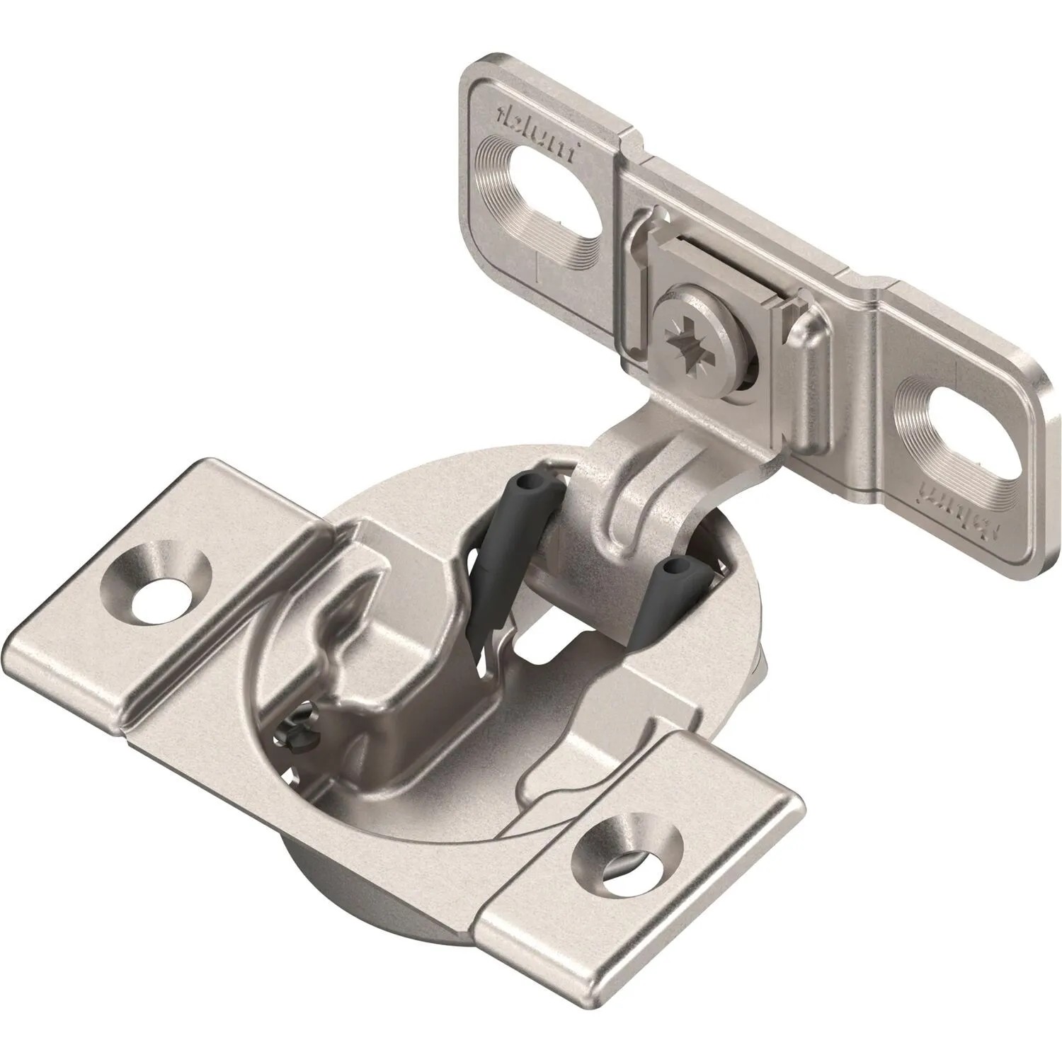 Blum Möbelscharnier Compact 107 Grad mit Feder Schrauben mit Montageplatte