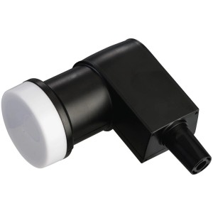 Grundig Single-LNB in Schwarz/Weiß für digitalen TV-Empfang.